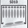 COFFRE SD 10 - 8 ARMES AVEC LUNETTE   2 DANS LA PORTE / COFFRE INTERIEUR – Image 3