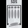 COFFRE SD 5 - 4 ARMES AVEC LUNETTE   1 DANS LA PORTE  / COFFRE INTERIEUR – Image 3