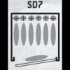 COFFRE SD 7 - 6 ARMES AVEC LUNETTE   1 DANS LA PORTE / COFFRE INTERIEUR – Image 3
