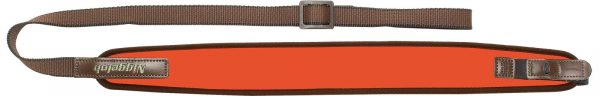 Bretelle droite néoprène orange pour carabine avec attaches rapides Niggeloh